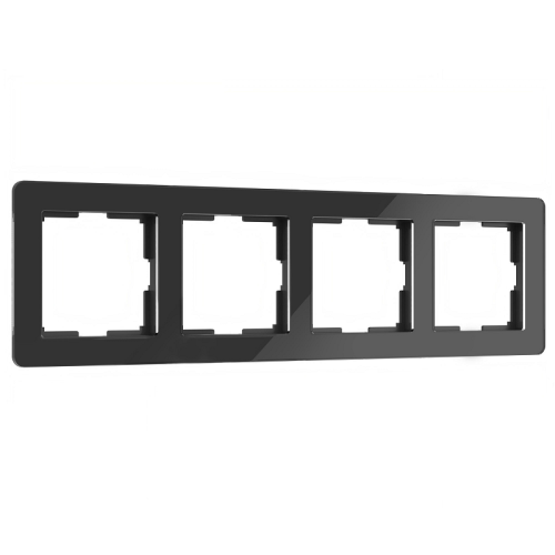 Рамка универсальная Werkel Acrylic 4-м. стекло черный фото Рамка универсальная Werkel Acrylic 4-м. стекло черный картинка